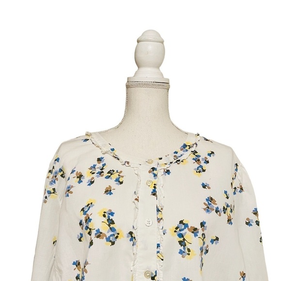 TALBOTS WOMENS PRETTY FLORAL LIGHTWEIGHT LONG SLEEVE SHIRT SIZE 2X - Picture 2 of 12